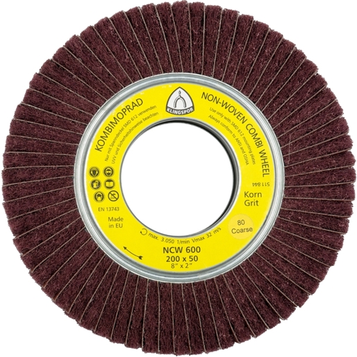 Klingspor NCW 600 Vliesmopräder - Kombination 165 x 50 x 43,1 mm - Korn 150 Medium | Polierschleifkörper