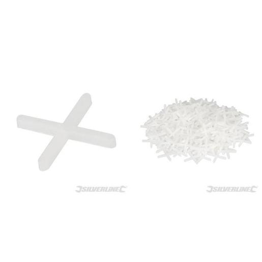 Fliesenkreuze 1000er Pack - 2 mm Fugenkreuze & Fliesenabstandshalter (T-Stücke)